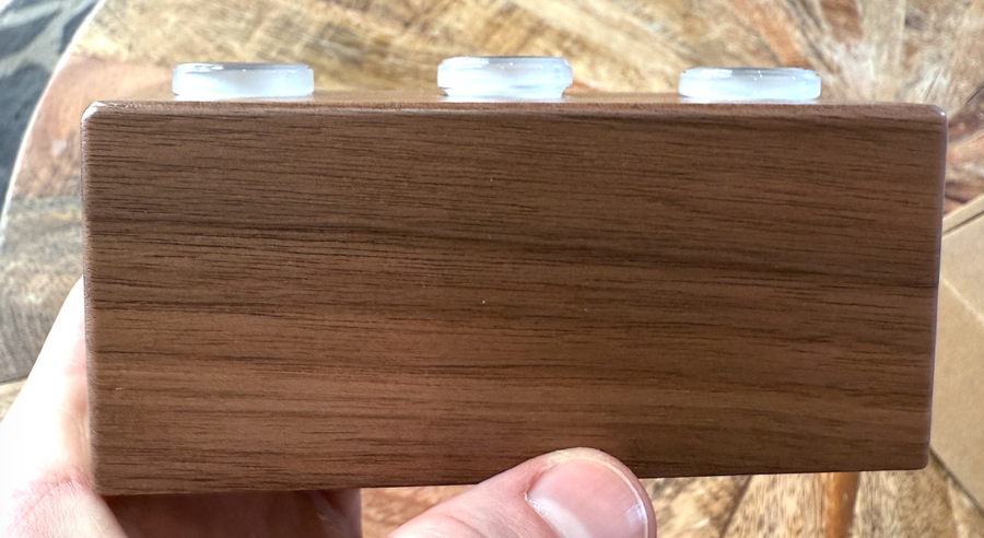 Walnut 3 Joint Slide Display - CHAMPS